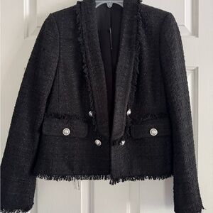 Express Black Textured Blazer